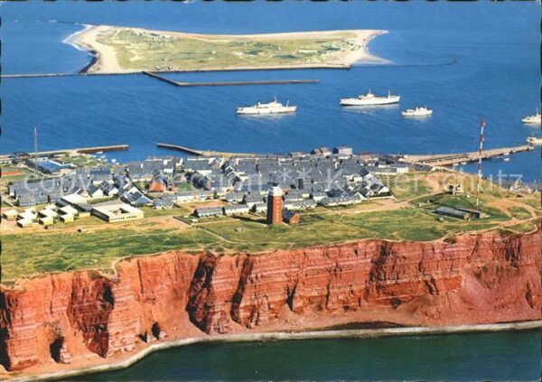 Helgoland Fliegeraufnahme Oberland Düne Leuchttur