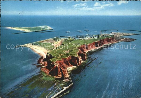 Insel Helgoland Fliegeraufnahme mit Düne