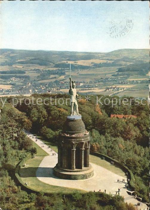 Hermannsdenkmal Fliegeraufnahme Teutoburger Wald