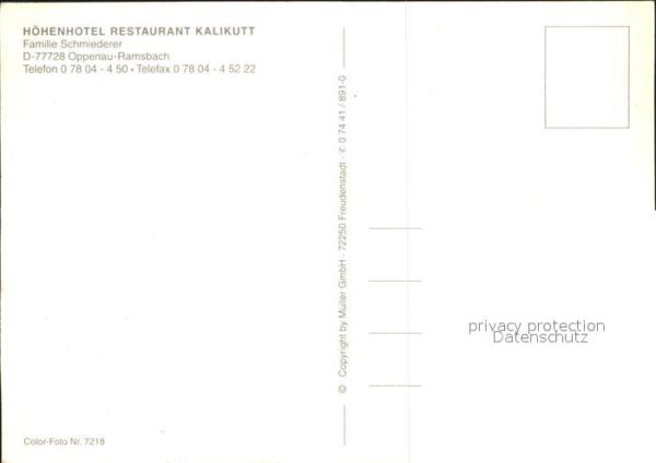 Ramsbach Oppenau Hotel Restaurant Kalikutt – Bild 2