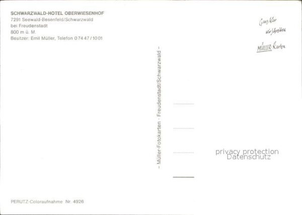Besenfeld Seewald Hotel Oberwiesenhof – Bild 2