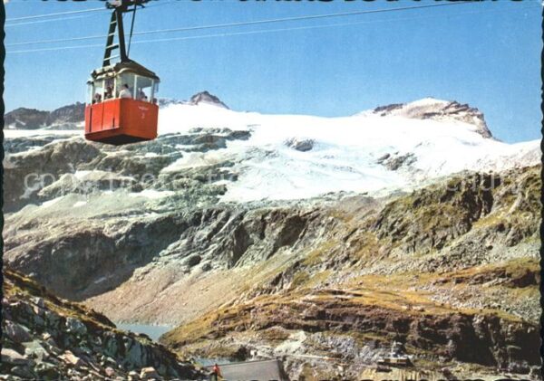 Stubachtal Tirol Seilbahn mit Weißsee und Staumauer