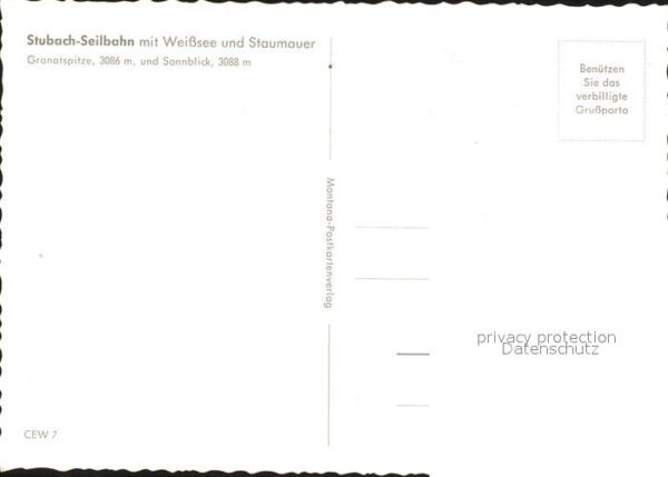 Stubachtal Tirol Seilbahn mit Weißsee und Staumauer – Bild 2