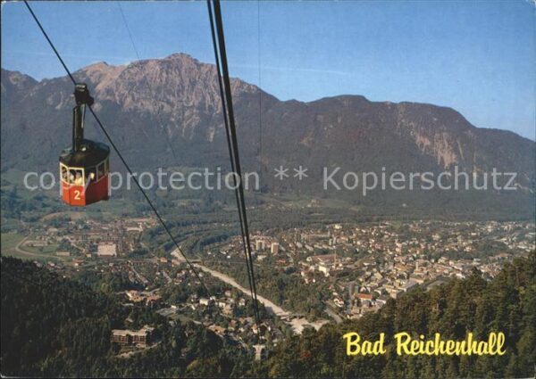 Bad Reichenhall Seilbahn Blick vom Predigerstuhl