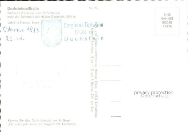 Dachstein Gebirge Seilbahn mit Hohem Dachstein – Bild 2