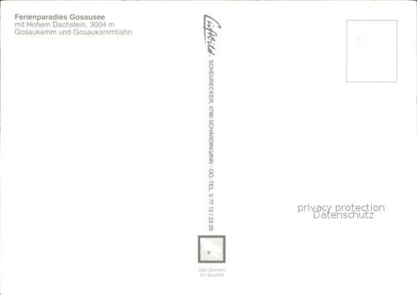 Gosau Oberoesterreich Gosausee Gosaukamm-Seilbahn – Bild 2