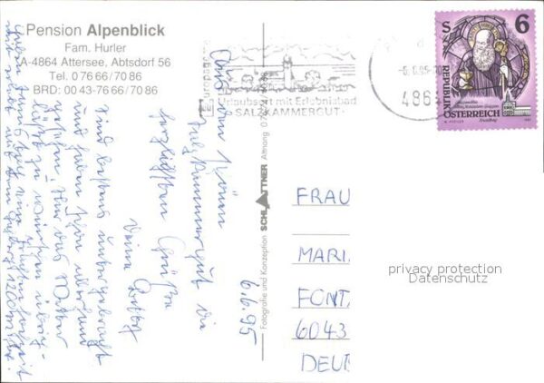 Attersee Pension Alpenblick Familie Hurler – Bild 2