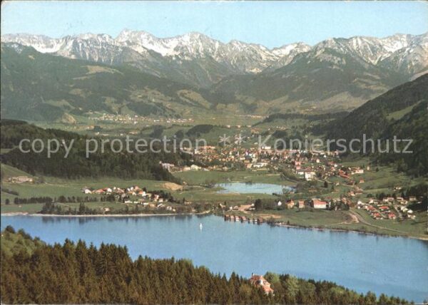 Immenstadt Allgaeu Fliegeraufnahme Bühl mit Alpseen