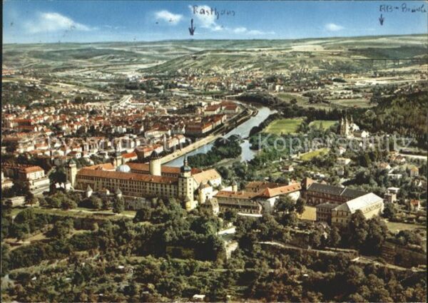 Wuerzburg Festung Marienburg mit Käppele