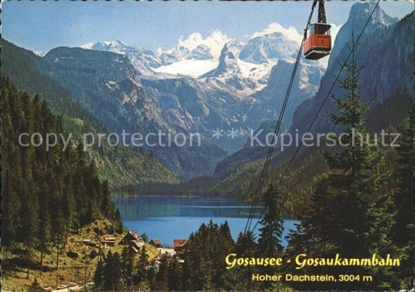 Dachstein Gebirge Gosausee mit Gosaukammbahn mit König Da