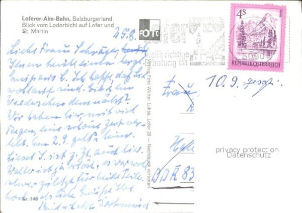 Lofer Loferer Alm Bahn Blick vom Loderbichl – Bild 2