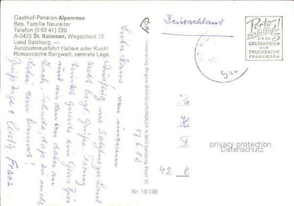 St Koloman Gasthaus Pension Alpenrose – Bild 2
