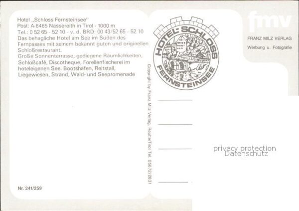 Nassereith Hotel Schloss Fernsteinsee – Bild 2