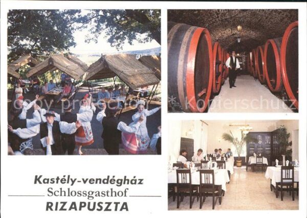 Badacsony Shhlossgasthof Rizapuszta Weinfässer Tr
