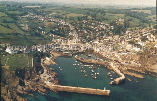 Mevagissey Fliegeraufnahme Hafen