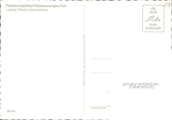 Oberammergau Passionsspieldorf Ludwig Thoma Geburtsh – Bild 2