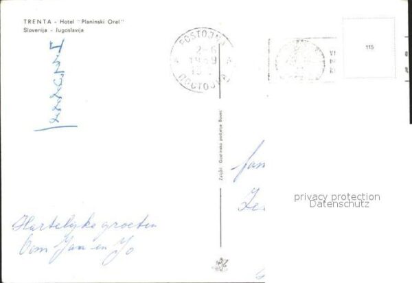 Jugoslawien Yugoslavie Trenta Hotel Planinski Orel – Bild 2