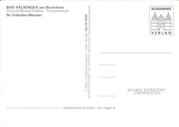 Bad Saeckingen Fliegeraufnahme St. Fridolins-Münster – Bild 2