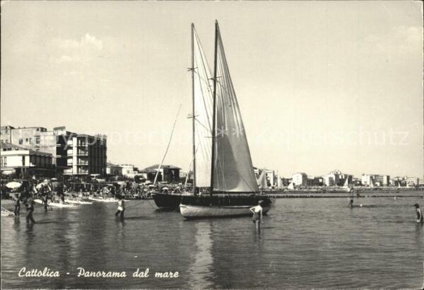 Cattolica Rimini Strand Segelboote
