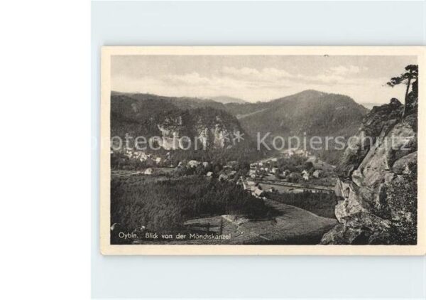 Oybin Blick von Mönchskanzel
