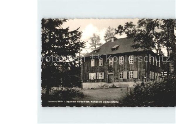 Ilmenau Thueringen Jagdhaus Gabelbach Nationale Gedenkstät