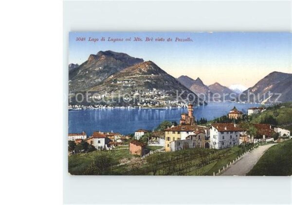 Lago di Lugano TI Monte Bre Pazzallo