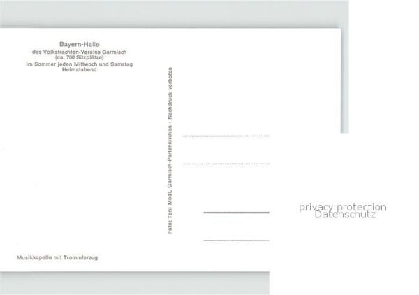 Garmisch-Partenkirchen Bayern-Halle Trachtenverein – Bild 2