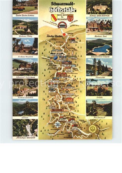Schwarzwald Hochstrasse Lank-Karte