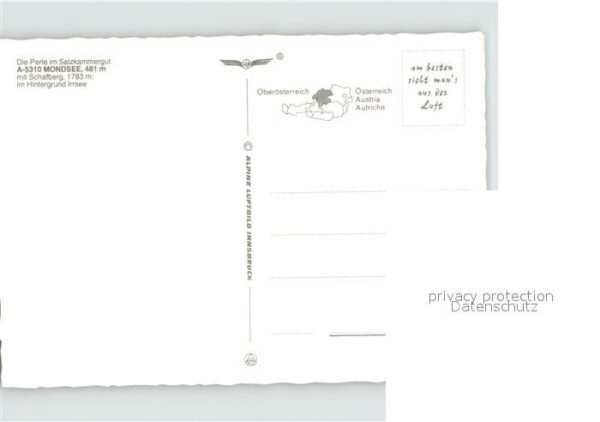 Mondsee Salzkammergut Fliegeraufnahme – Bild 2