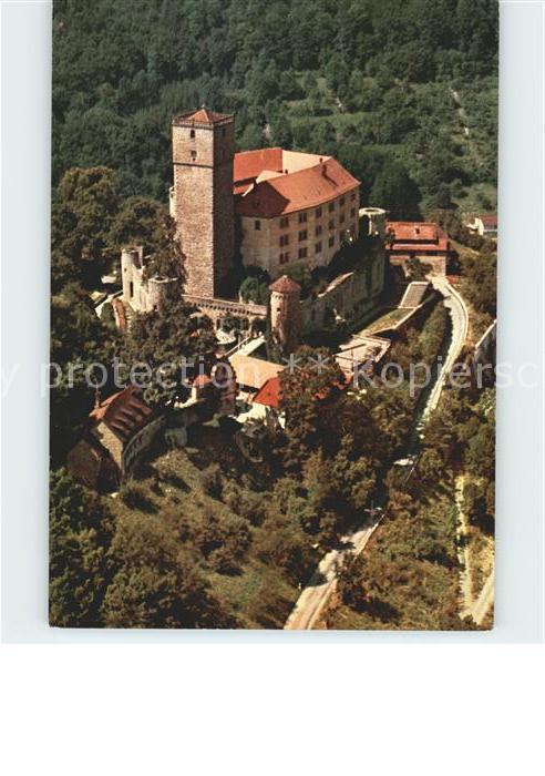 Neckarmuehlbach Fliegeraufnahme Burg Guttenberg