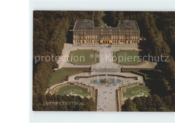 Herrenchiemsee Fliegeraufnahme Schloss
