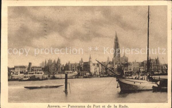 Anvers Antwerpen Port et la Rade