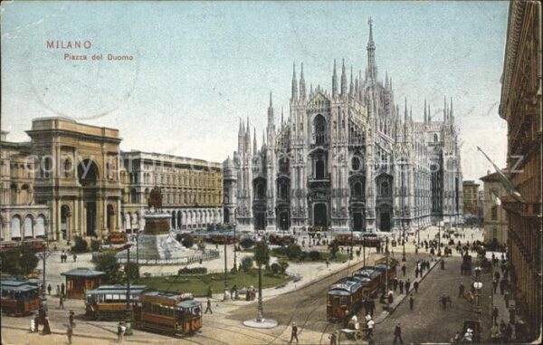 Milano Piazza del Duomo Strassenbahn