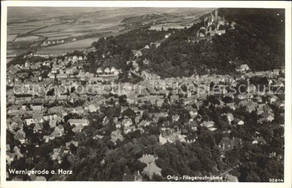 Wernigerode Harz Fliegeraufnahme