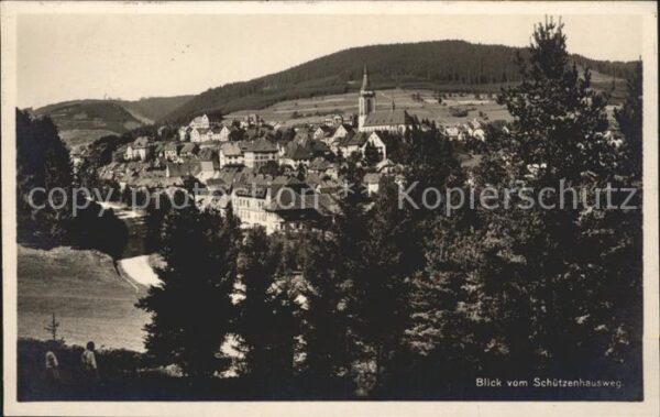 Neustadt Donaueschingen Blick vom Schützenhausweg