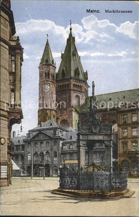 Mainz Rhein Marktbrunnen
