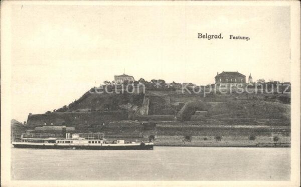 Belgrad Serbien Festung Schiff