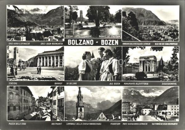 Bozen Suedtirol Trancht und Ansichten
