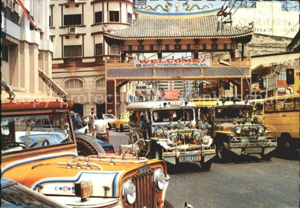 Manila Philippines Chinatown Strasse Autos