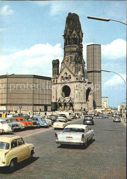 Berlin Kaiser Wilhelm Gedächtniskirche Autos