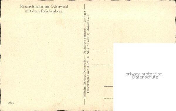 Reichelsheim Odenwald mit Reichenberg – Bild 2