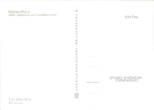 Muehltal Thueringen HOG Waldhaus zur Meuschkensmühle – Bild 2
