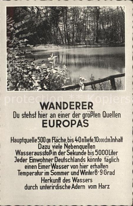 Rhumspringe Hauptquelle eine der grössten Quellen E