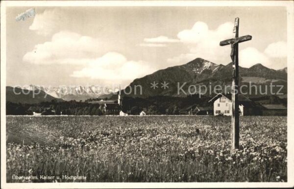 Uebersee mit Kaiser und Hochplatte