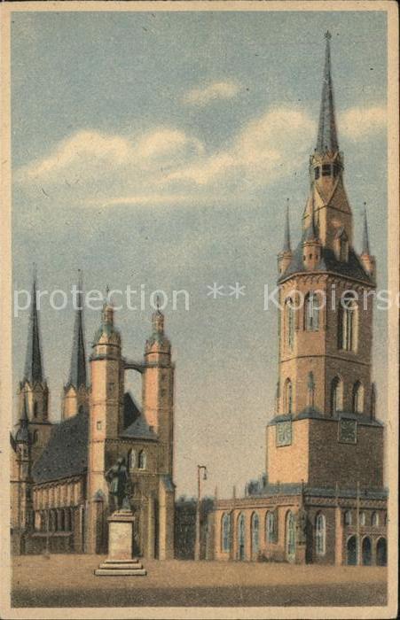 Halle Saale Fünf Türme Marktplatz