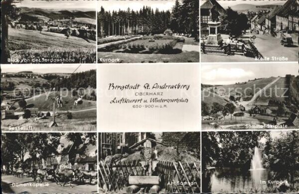 St Andreasberg Harz Sommerskipiste Breite Strasse Kurpark D