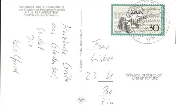 Gladenbach Haus Blankenstein Erholungsheim Deutsch – Bild 2
