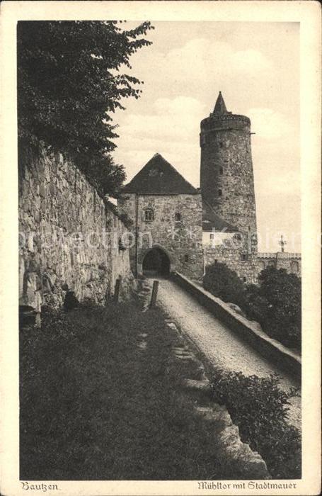 Bautzen Mühltor mit Stadtmauer