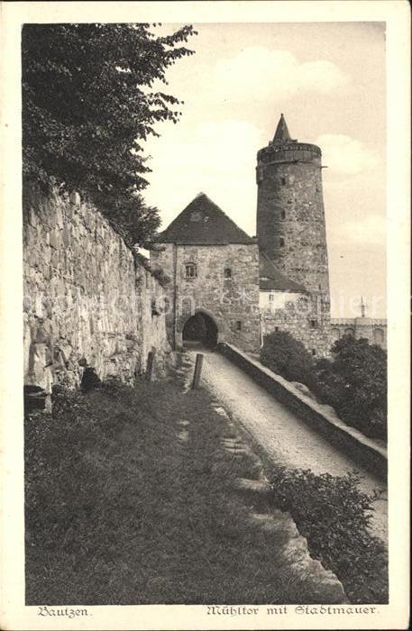 Bautzen Mühltor mit Stadtmauer
