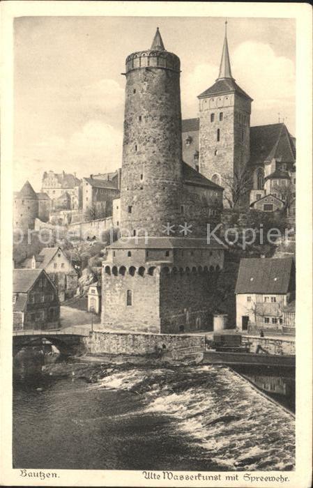 Bautzen Alte Wasserkunst mit Spreewehr